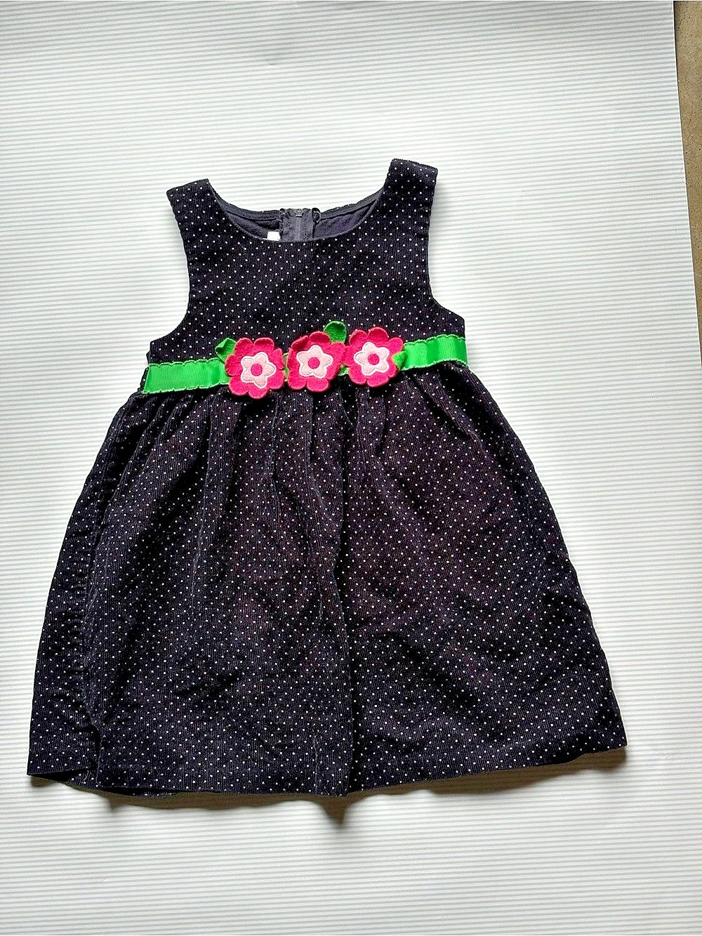 Bonnie Jean Girls Polka Dot Party Dress Size 4 Like New
